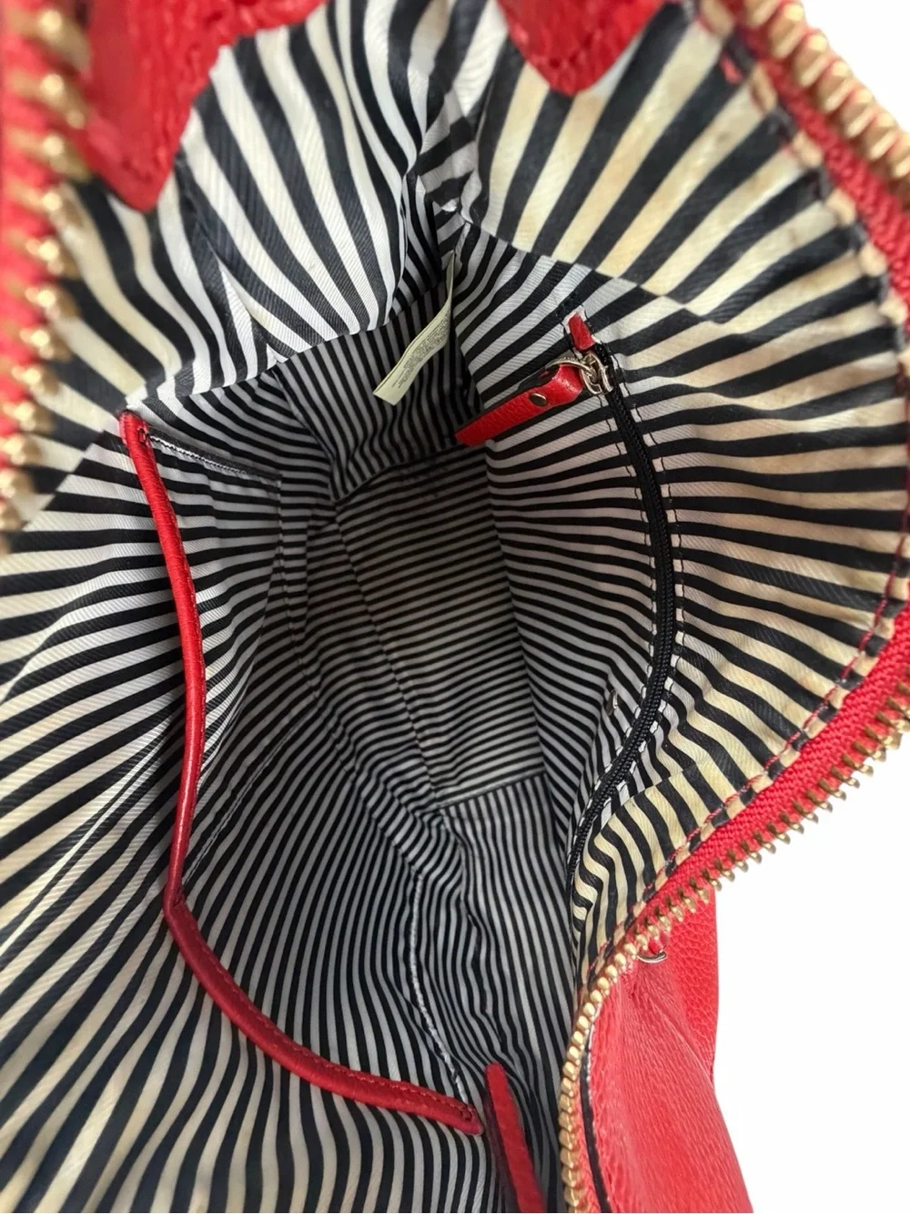 KATE SPADE Jackson Street Mylie Red Pebble Leather Hobo Bag